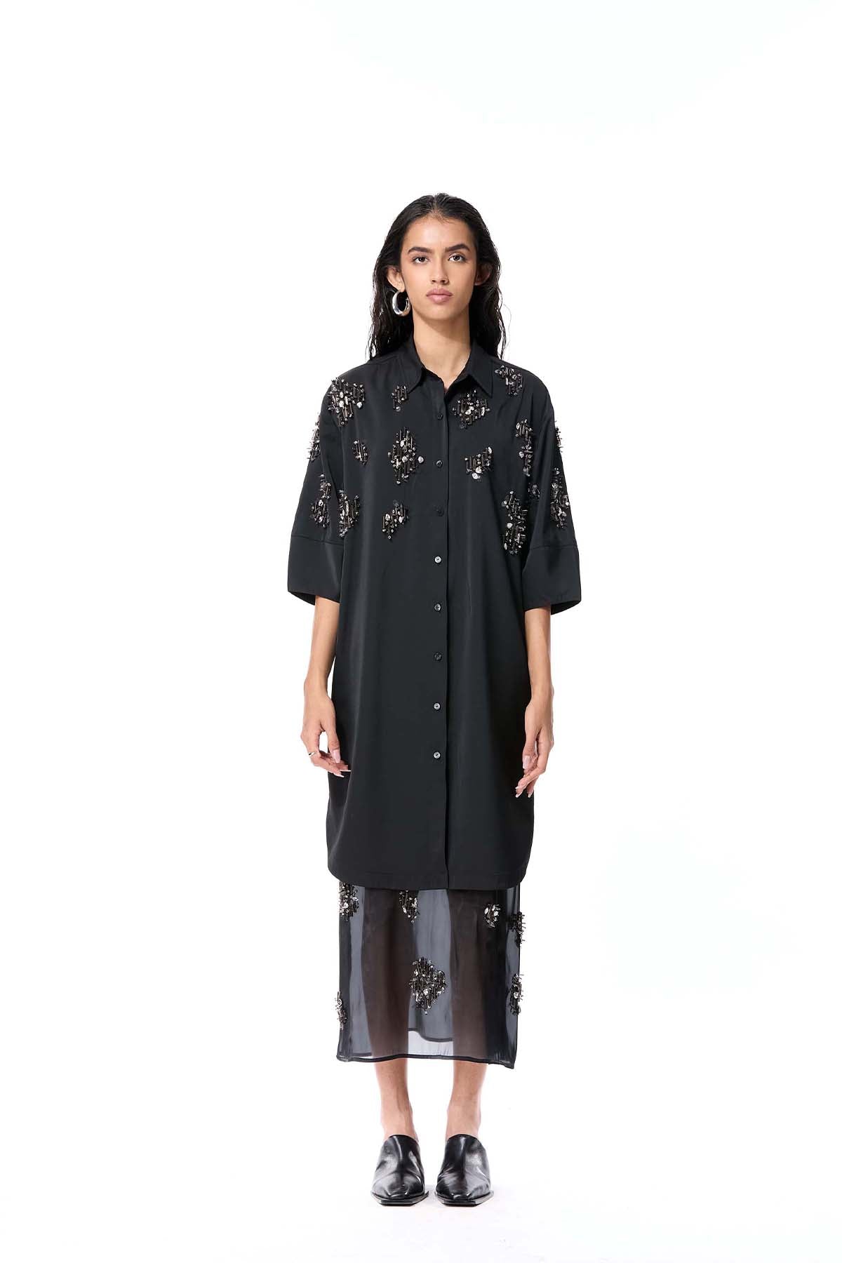Kanika Goyal Label Arkonia Embellished Dress indian designer wear online shopping melange singapore 