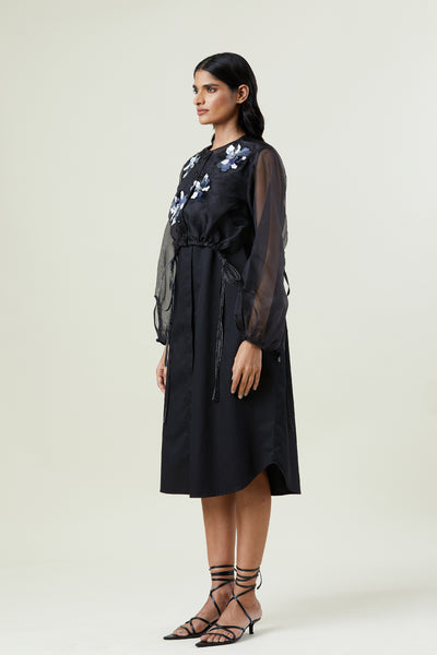 Kanika Goyal Label Ayla Overlay Embellished Dress indian designer wear online shopping melange singapore