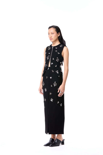 Kanika Goyal Label Black Orlune Skirt indian designer wear online shopping melange singapore 