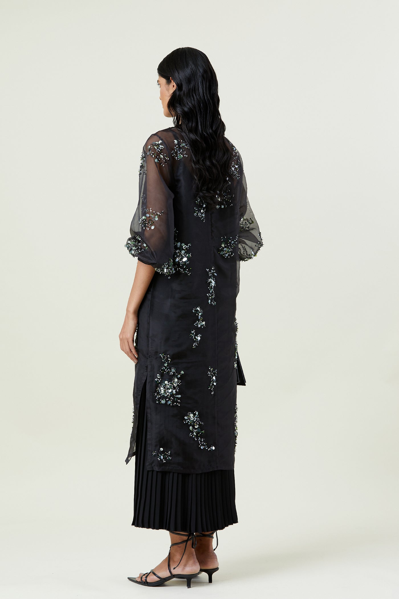 Kanika Goyal Label Celestia Embellished Dress indian designer wear online shopping melange singapore