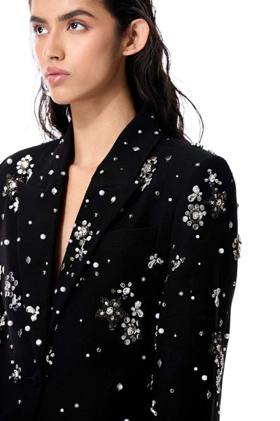 Kanika Goyal Label Gleam Fold Blazer indian designer wear online shopping melange singapore 