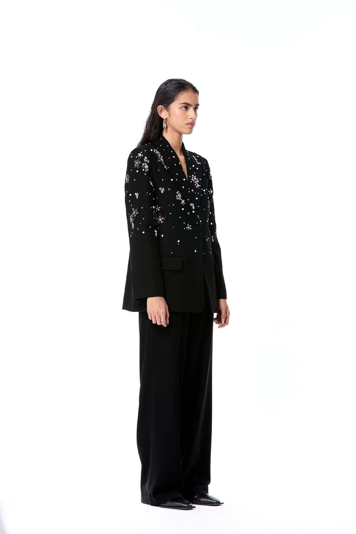 Kanika Goyal Label Gleam Fold Pants indian designer wear online shopping melange singapore 