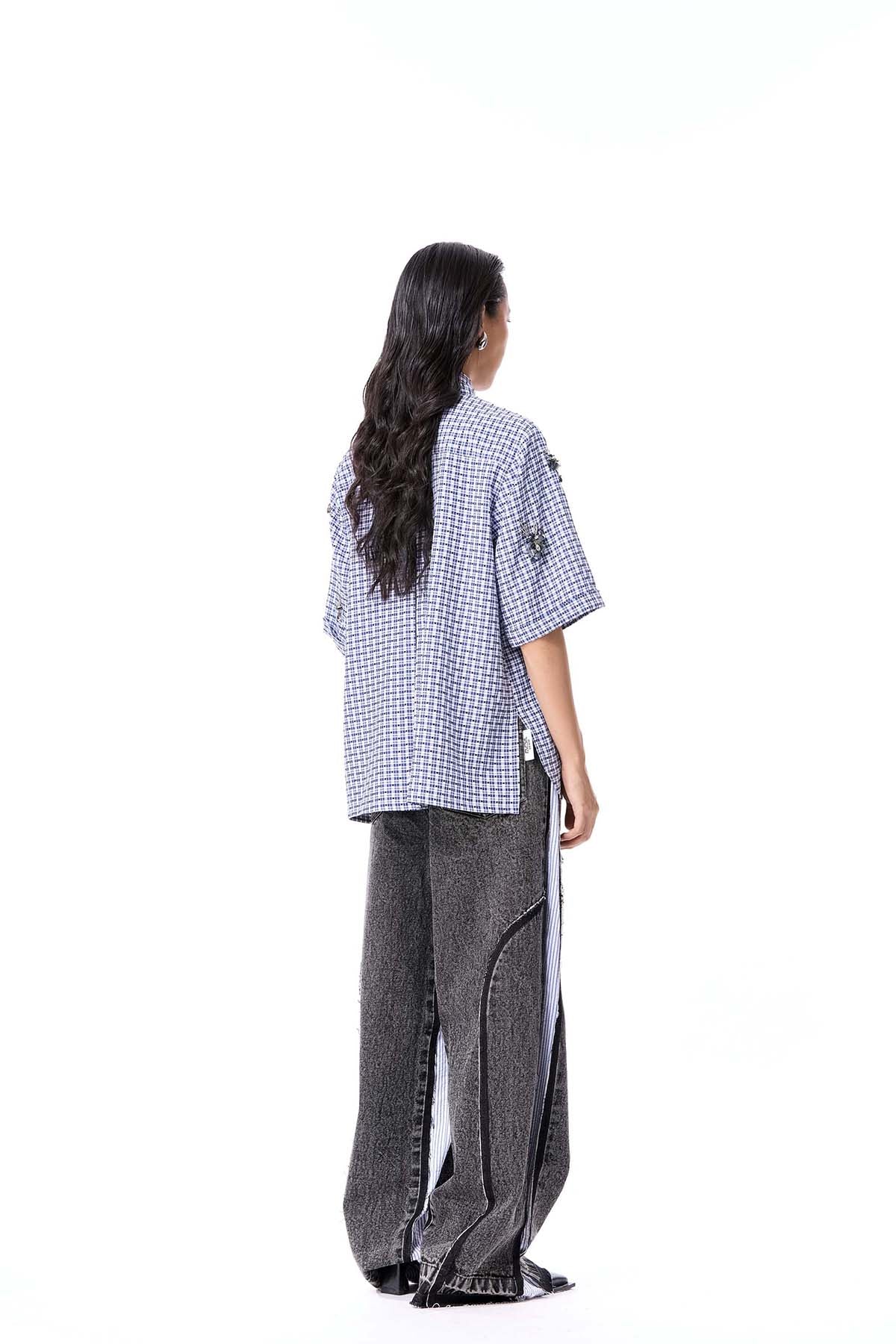 Kanika Goyal Label Iron Halo Shirt indian designer wear online shopping melange singapore 