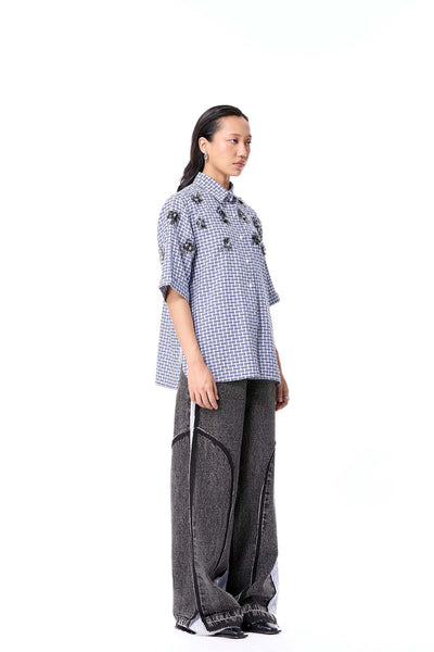 Kanika Goyal Label Iron Halo Shirt indian designer wear online shopping melange singapore 