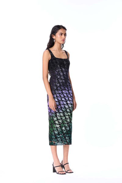 Kanika Goyal Label Nebura Embellished Dress indian designer wear online shopping melange singapore 