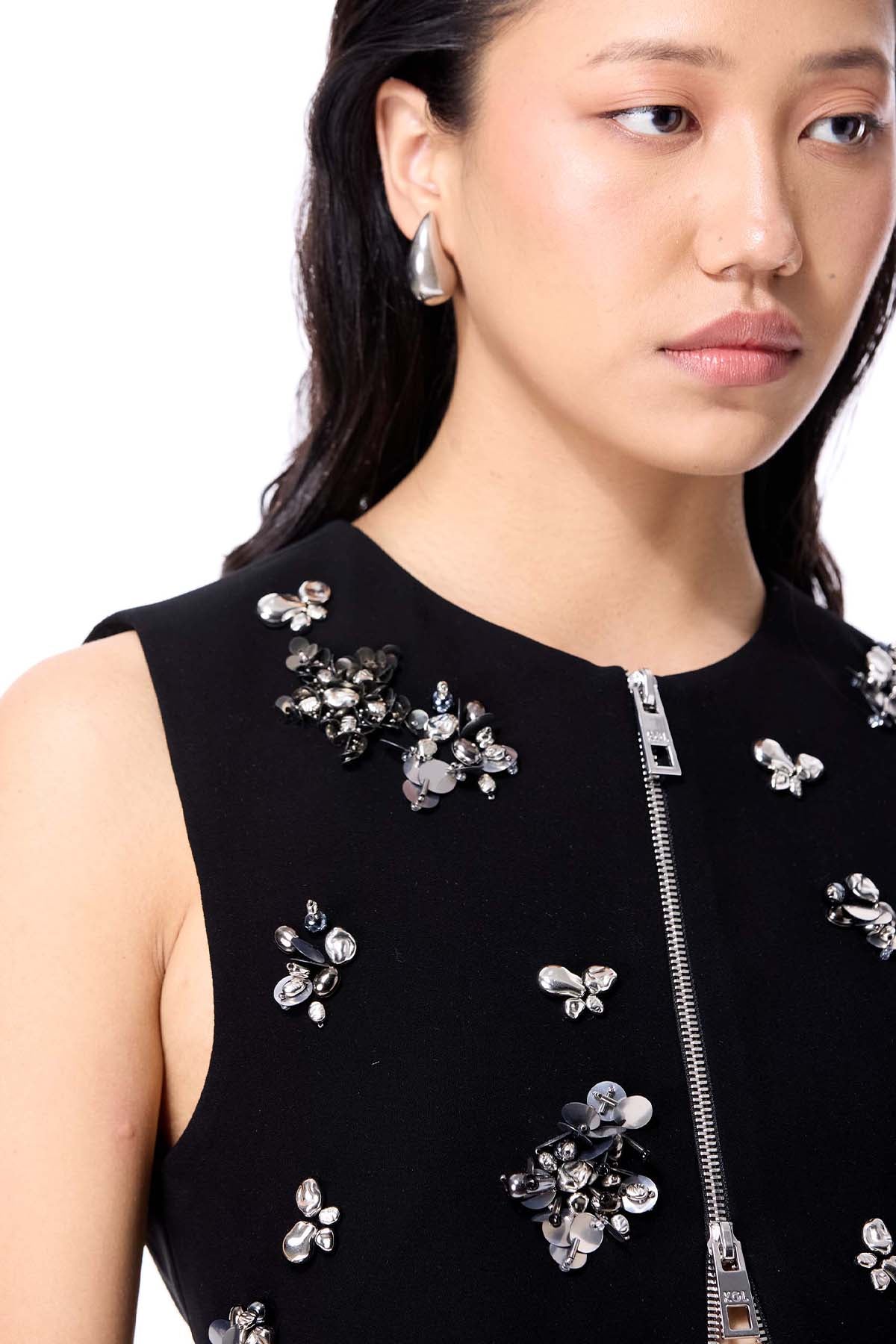 Kanika Goyal Label Orlune Top Black indian designer wear online shopping melange singapore 