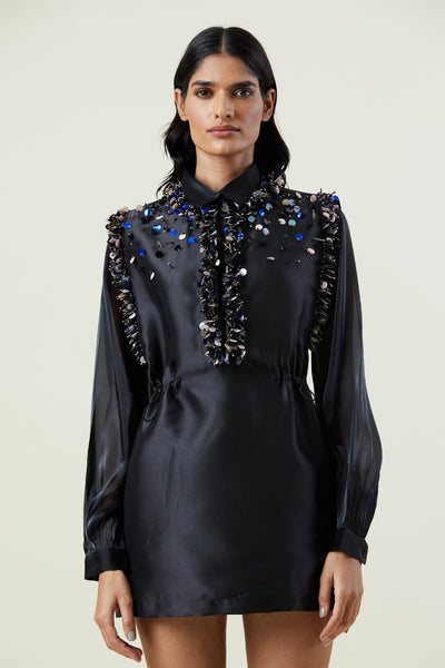 Kanika Goyal Label Starlight Embellished Dress indian designer wear online shopping melange singapore