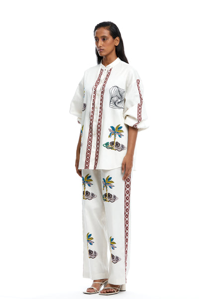Kanika Goyal Label Wormhole Paradise Co ord Set indian designer wear online shopping melange singapore