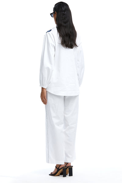 Kanika Goyal Label Nova Embellished Wrap Shirt indian designer wear online shopping melange singapore