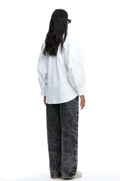 Kanika Goyal Label Renee Hand Embellished Shirt indian designer wear online shopping melange singapore