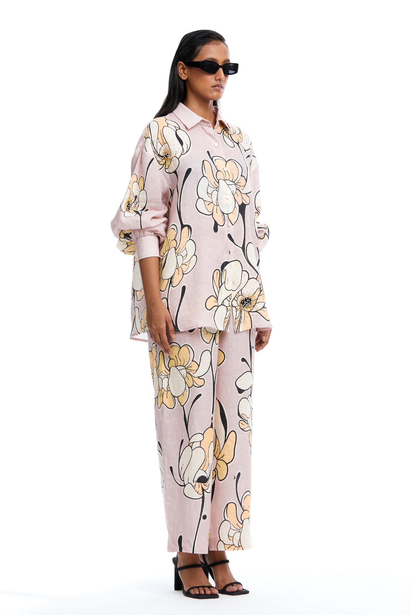 Kanika Goyal Label Warped Vine Coordinated Set indian designer wear online shopping melange singapore