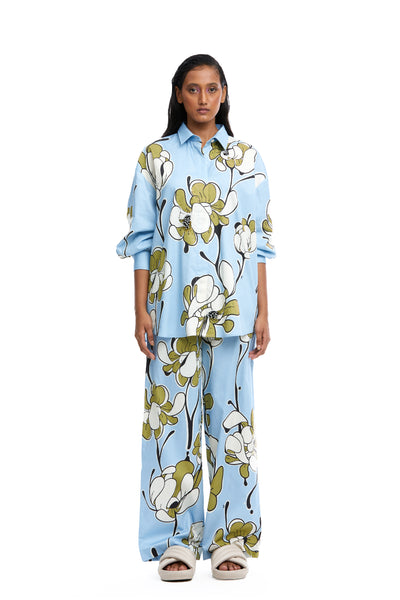 Kanika Goyal Label Warped Vine Co ordinated Set indian designer wear online shopping melange singapore