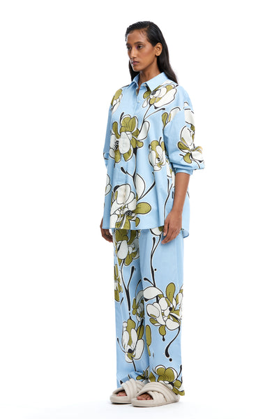 Kanika Goyal Label Warped Vine Co ordinated Set indian designer wear online shopping melange singapore