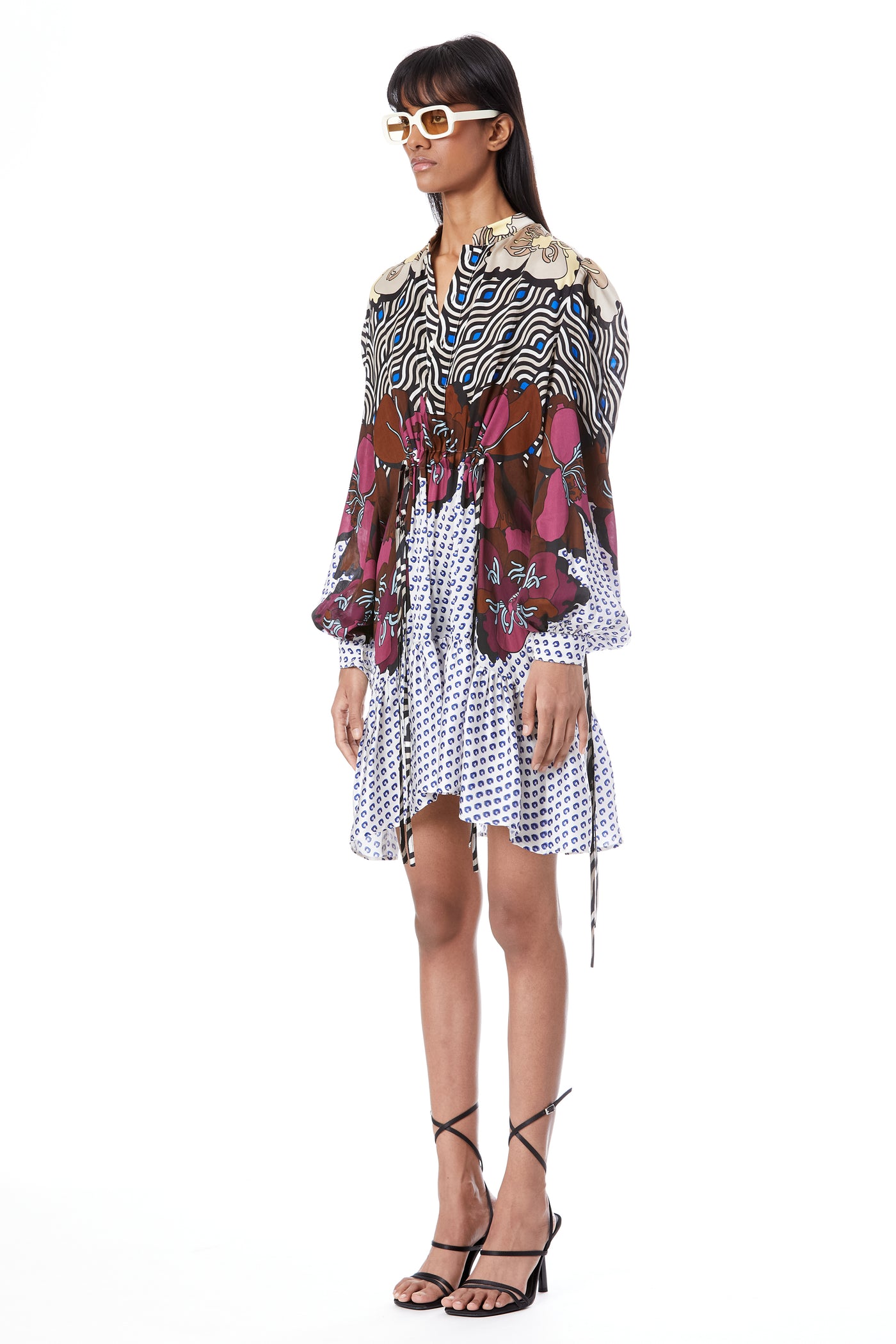Kanika Goyal Label Peonies Retro Dress indian designer wear online shopping melange singapore