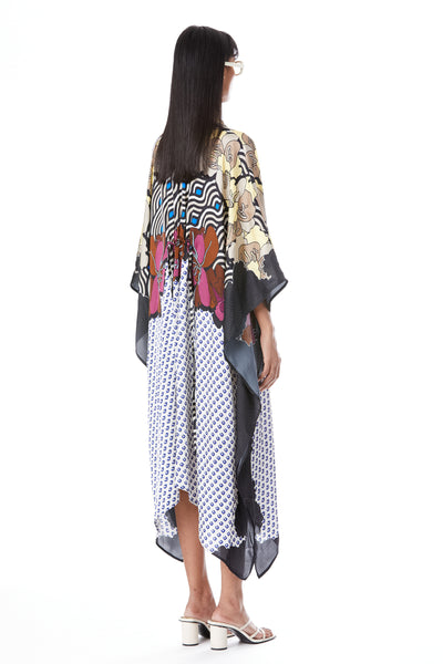 Kanika Goyal Label Peonies Retro Kaftan indian designer wear online shopping melange singapore