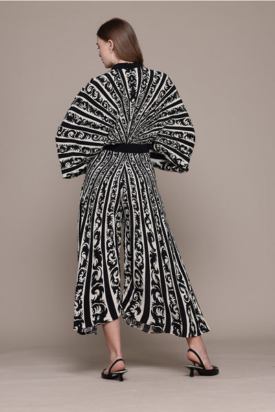 Label Ritu Kumar Black Arabesq Jumpsuit indian designer wear online shopping melange singapore 