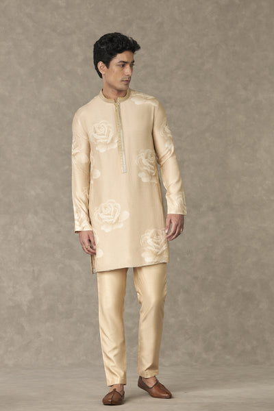 Masaba Menswear Beige Gulaab Kurta Indian designer wear online shopping melange singapore