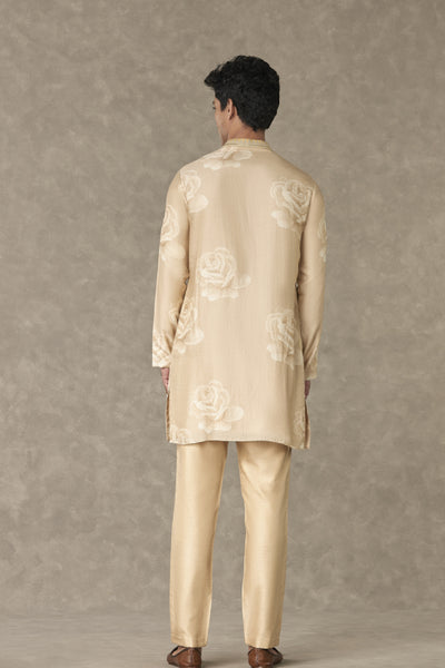 Masaba Menswear Beige Gulaab Kurta Set Indian designer wear online shopping melange singapore