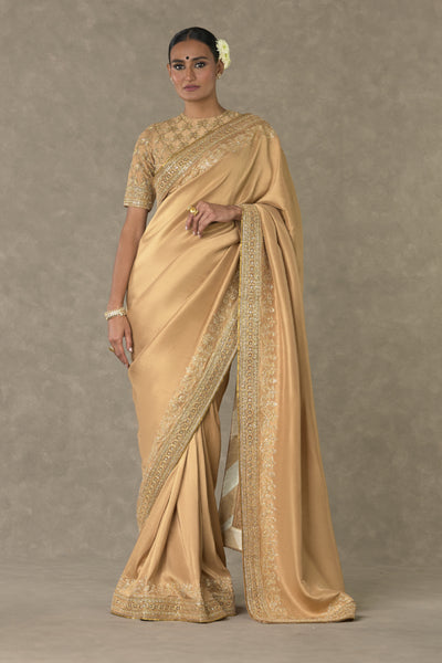 Masaba Beige Madakal Chidiya Saree Indian designer wear online shopping melange singapore
