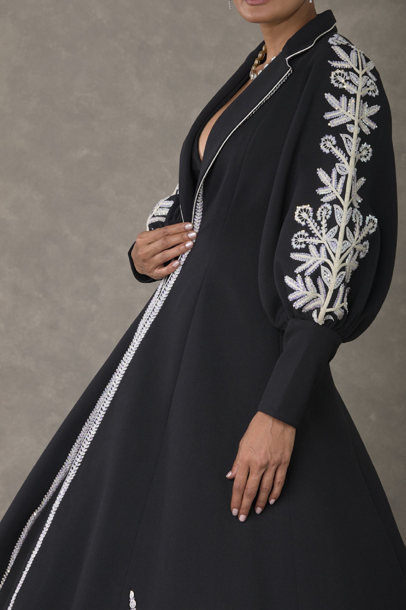 Masaba Black Chand Gown Set Indian designer wear online shopping melange singapore