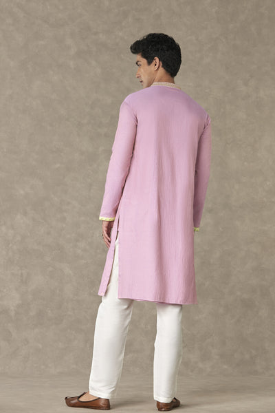 Masaba Menswear Dusty Pink Kurta Set Indian designer wear online shopping melange singapore