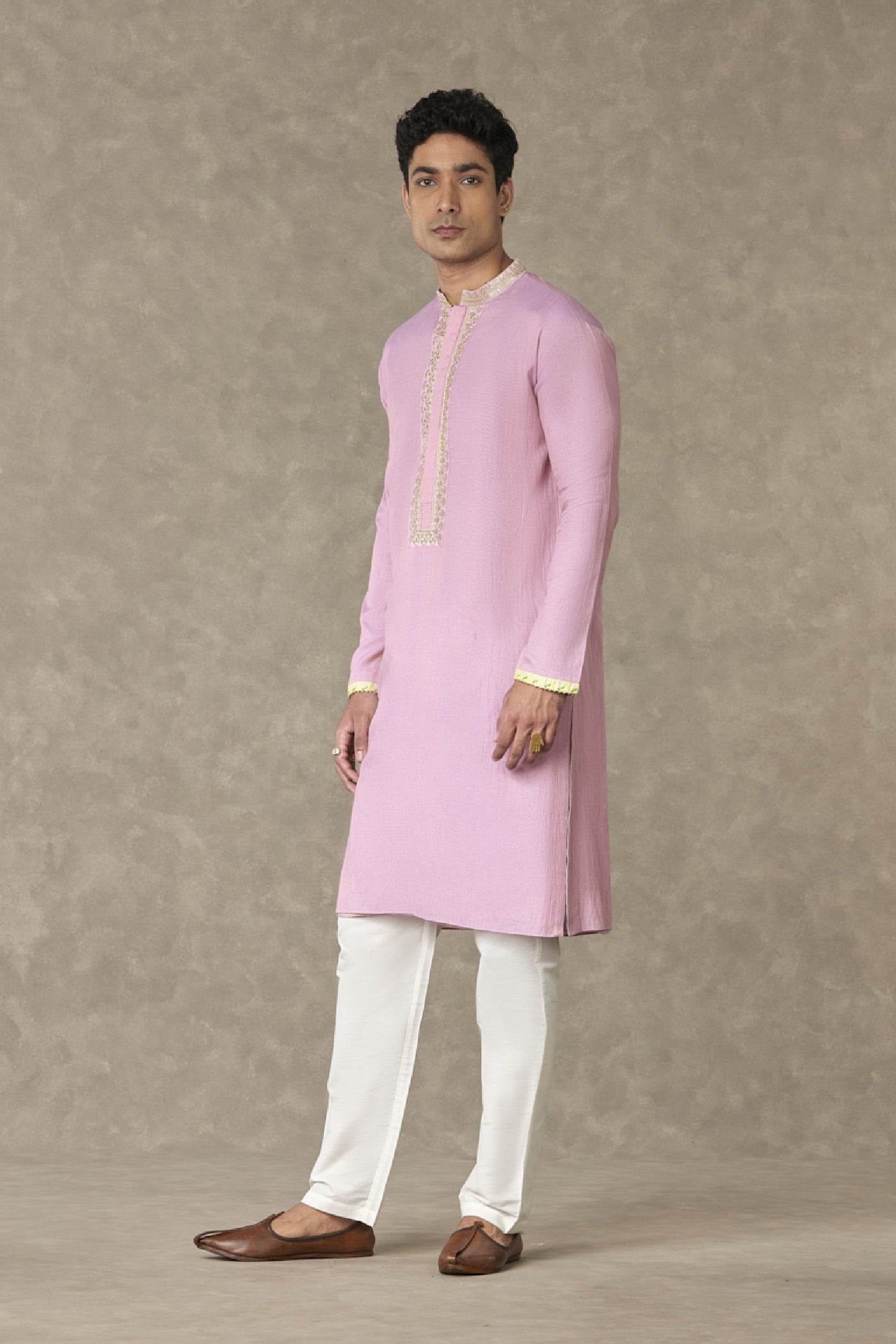 Masaba Menswear Dusty Pink Kurta Set Indian designer wear online shopping melange singapore