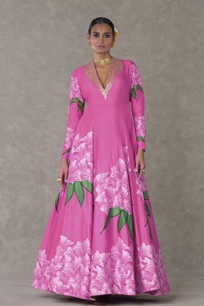 Masaba Gulaab Pink Candy Swirl Gown Indian designer wear online shopping melange singapore