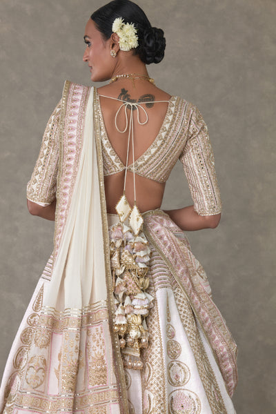 Masaba Ivory Bagh E Bahar Lehenga Indian designer wear online shopping melange singapore