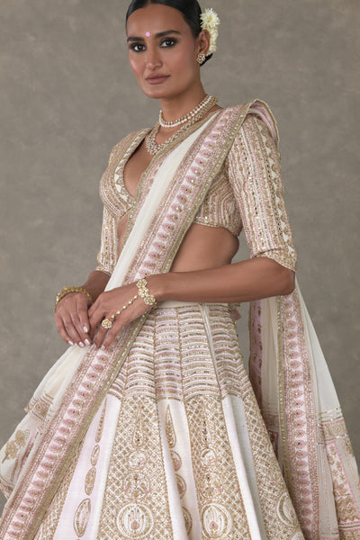 Masaba Ivory Bagh E Bahar Lehenga Indian designer wear online shopping melange singapore