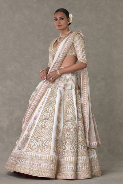 Masaba Ivory Bagh E Bahar Lehenga Indian designer wear online shopping melange singapore