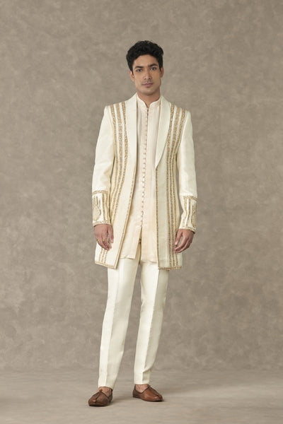 Masaba Menswear Ivory Haath Phool Raja Koti Indian designer wear online shopping melange singapore