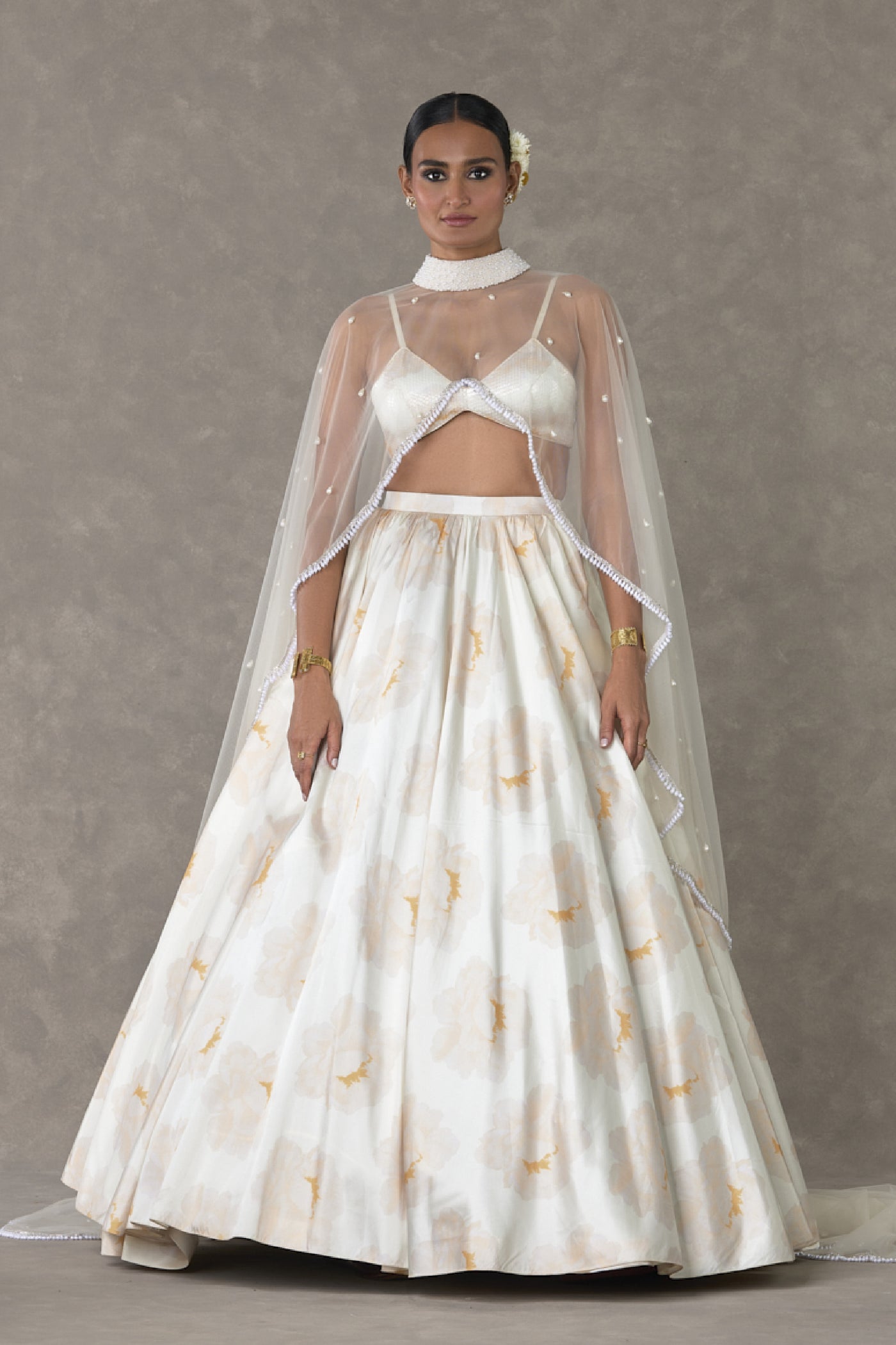 Masaba Ivory Nurvi Skirt Set Indian designer wear online shopping melange singapore