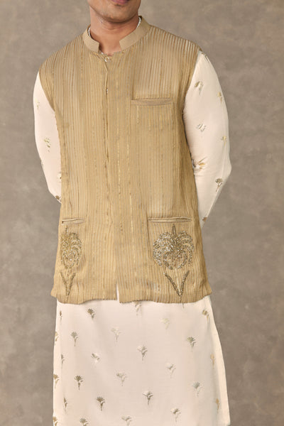 Masaba Menswear Ivory Wine Garden Bandi Set Indian designer wear online shopping melange singapore