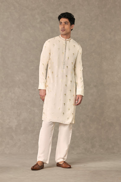 Masaba Menswear Ivory Wine Garden Kurta Set Indian designer wear online shopping melange singapore