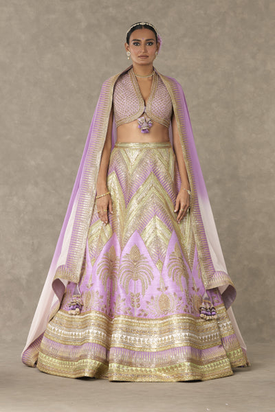 Masaba Lilac Anar Phool Lehenga Set Indian designer wear online shopping melange singapore