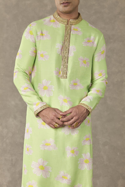 Masaba Menswear Mint Parijat Kurta Set Indian designer wear online shopping melange singapore
