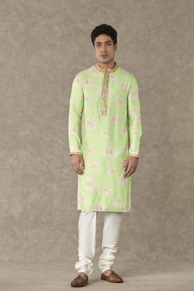 Masaba Menswear Mint Parijat Kurta Set Indian designer wear online shopping melange singapore