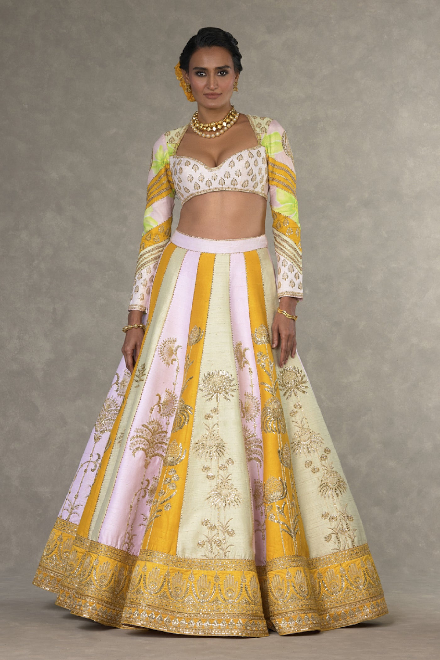 Masaba Nimbu Mirchi Lehenga Set Indian designer wear online shopping melange singapore