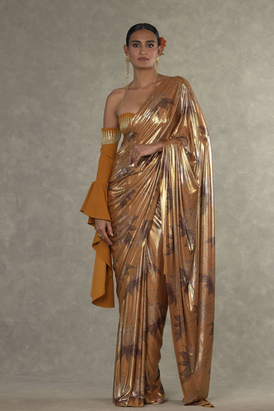 Masaba Ochre Masakali Saree Indian designer wear online shopping melange singapore