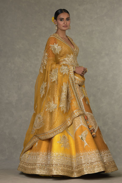 Masaba Ochre Neel Kamal Lehenga Indian designer wear online shopping melange singapore