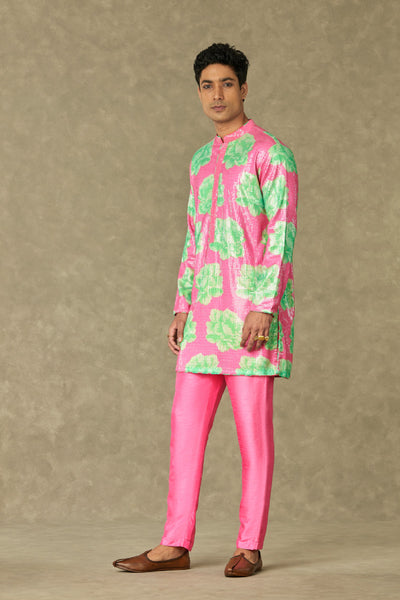 Masaba Menswear Pink Nurvi Sitara Sequin Set Indian designer wear online shopping melange singapore