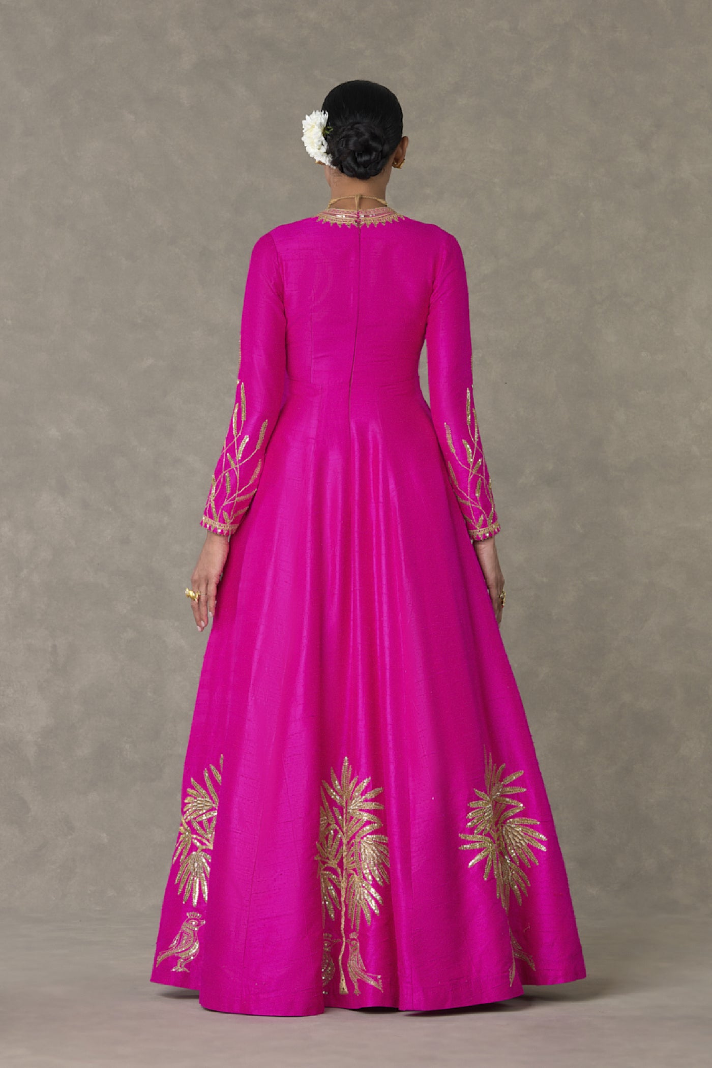 Masaba Rani Pink Shajara Gown Indian designer wear online shopping melange singapore