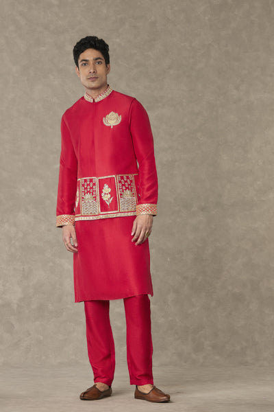 Masaba Menswear Red Anar Bandi Indian designer wear online shopping melange singapore