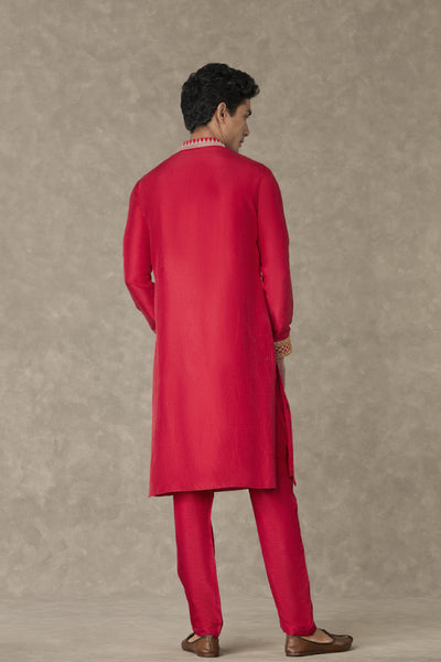 Masaba Menswear Red Anar Kurta Set Indian designer wear online shopping melange singapore