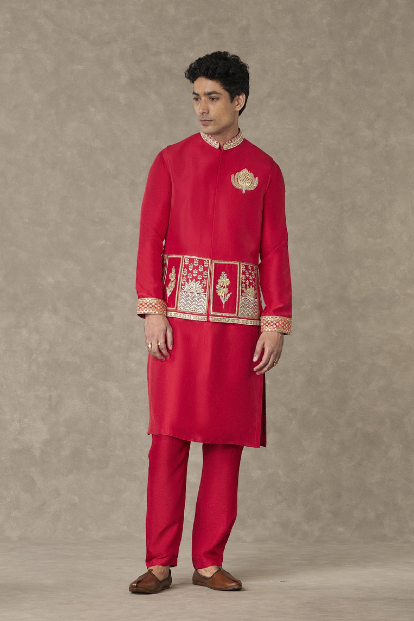 Masaba Menswear Red Anar Set Indian designer wear online shopping melange singapore
