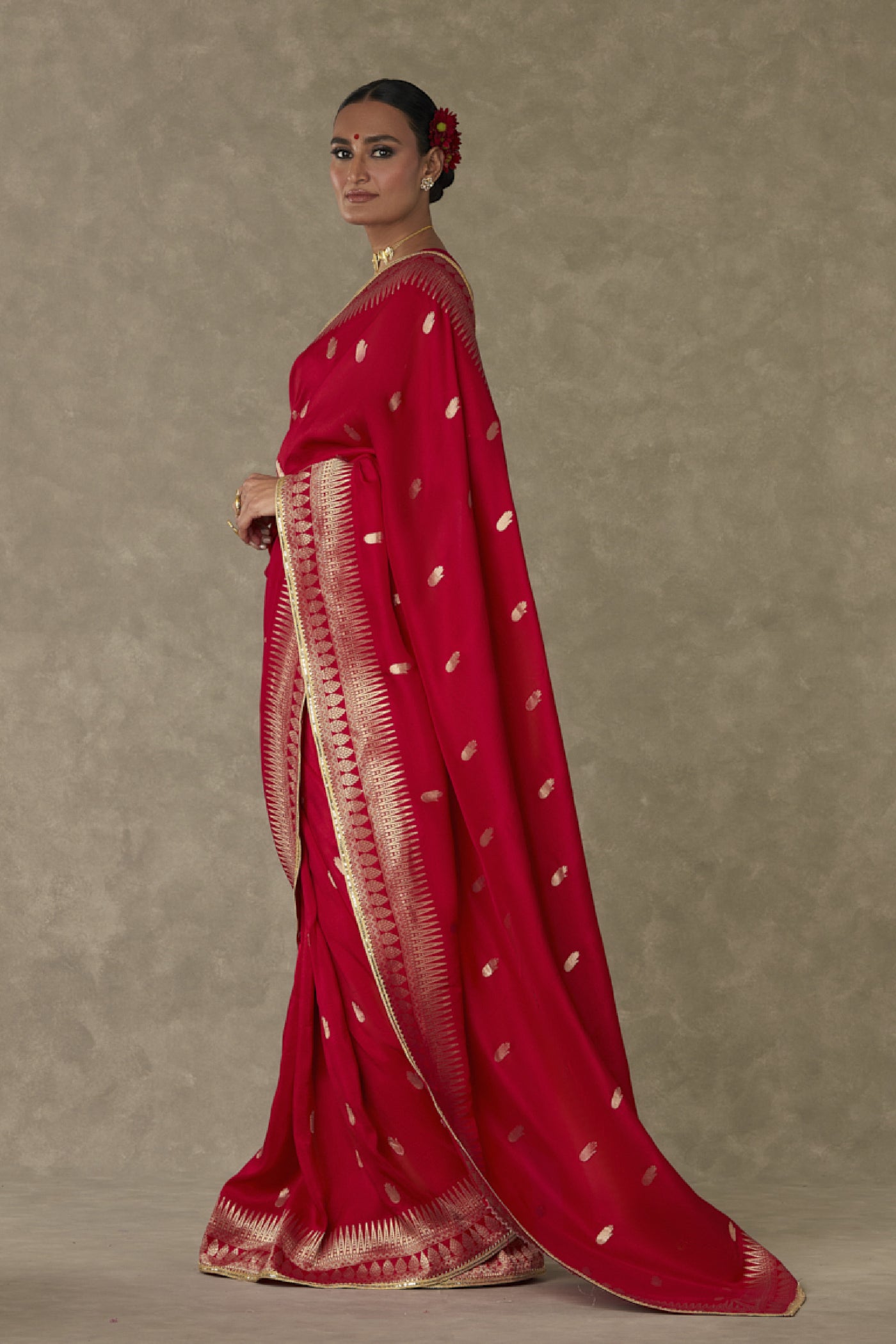 Masaba Red Haath Phool Saree Indian designer wear online shopping melange singapore