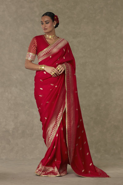 Masaba Red Haath Phool Saree Indian designer wear online shopping melange singapore