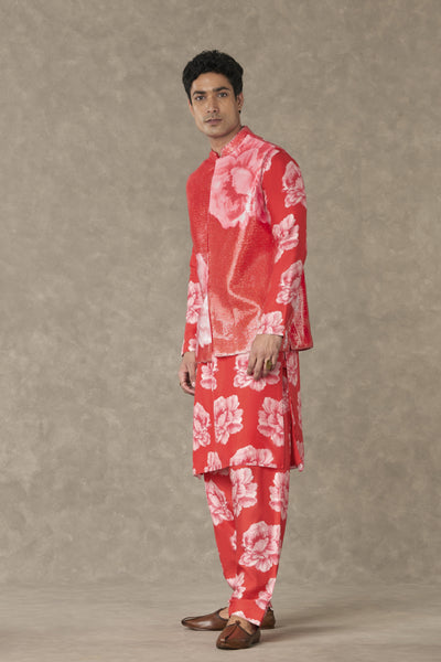 Masaba Menswear Red Nurvi Sitara Bandi Indian designer wear online shopping melange singapore