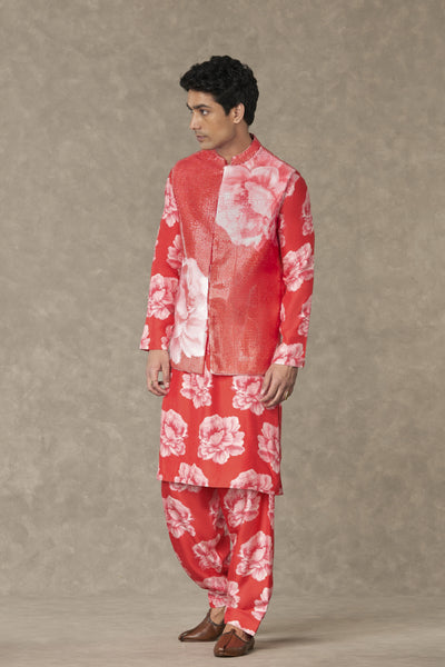 Masaba Menswear Red Nurvi Sitara Set Indian designer wear online shopping melange singapore