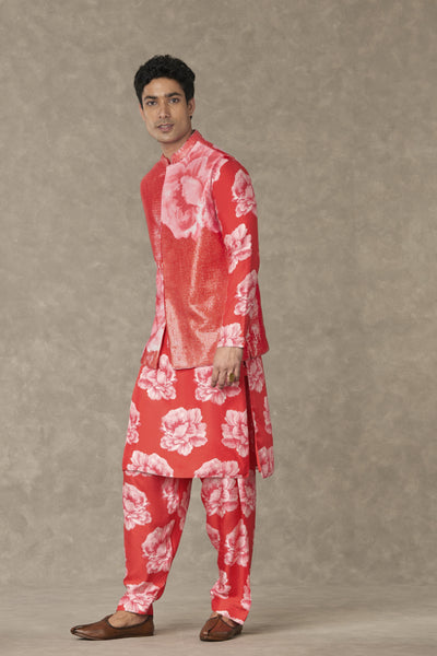Masaba Menswear Red Nurvi Sitara Set Indian designer wear online shopping melange singapore